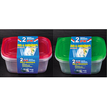 Rectangular Plastic Take Away Microwavable Lebensmittelbehälter 64oz